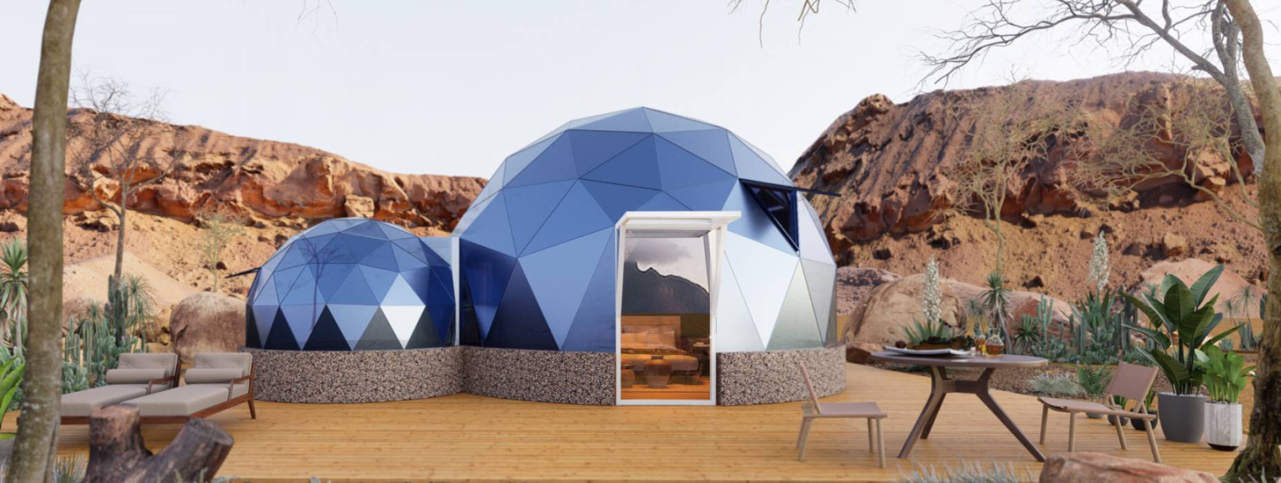 柳林县球形智能光伏玻璃星空房